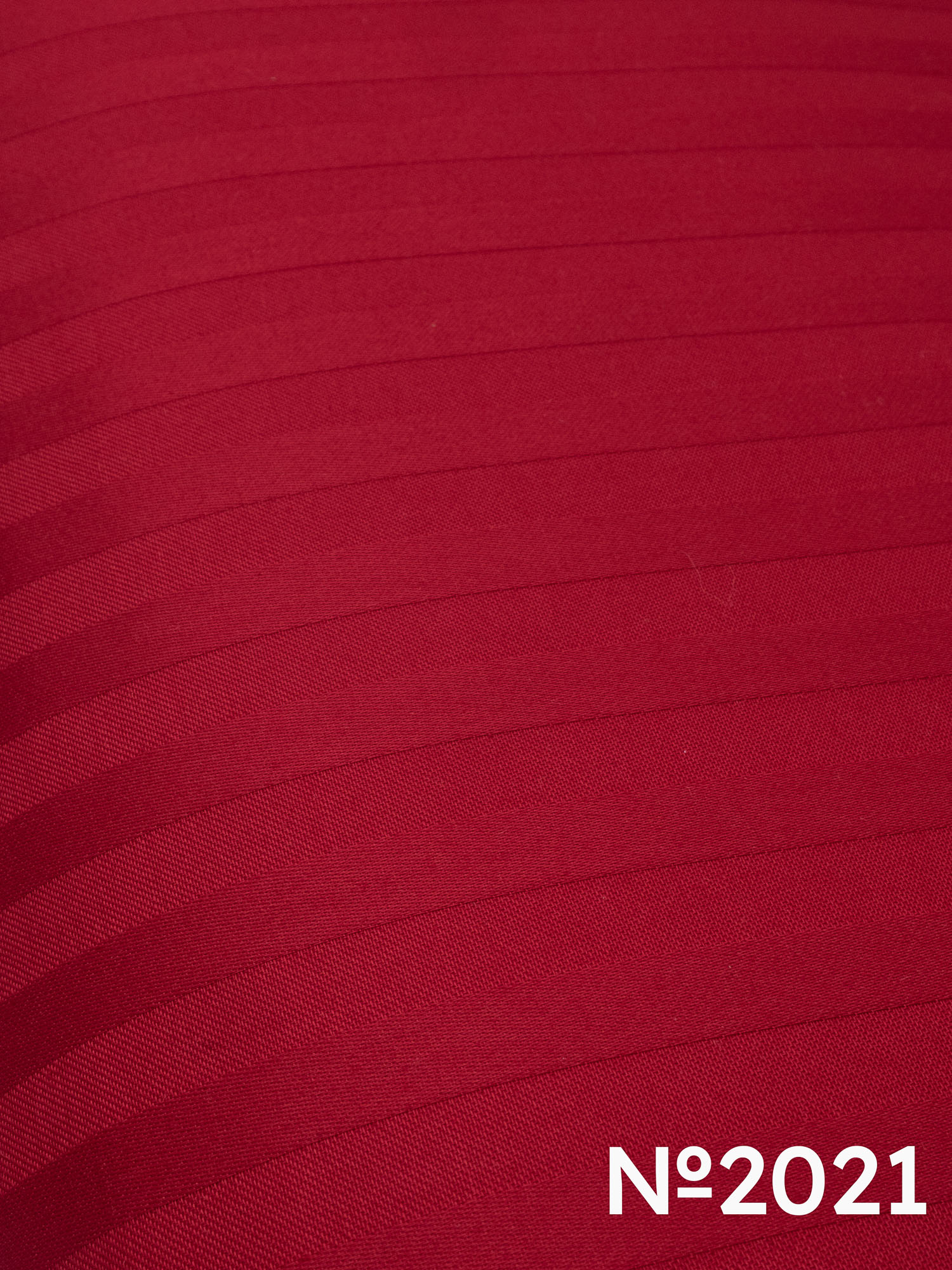 Сатин-страйп Червоний №2021 - Зображення 2