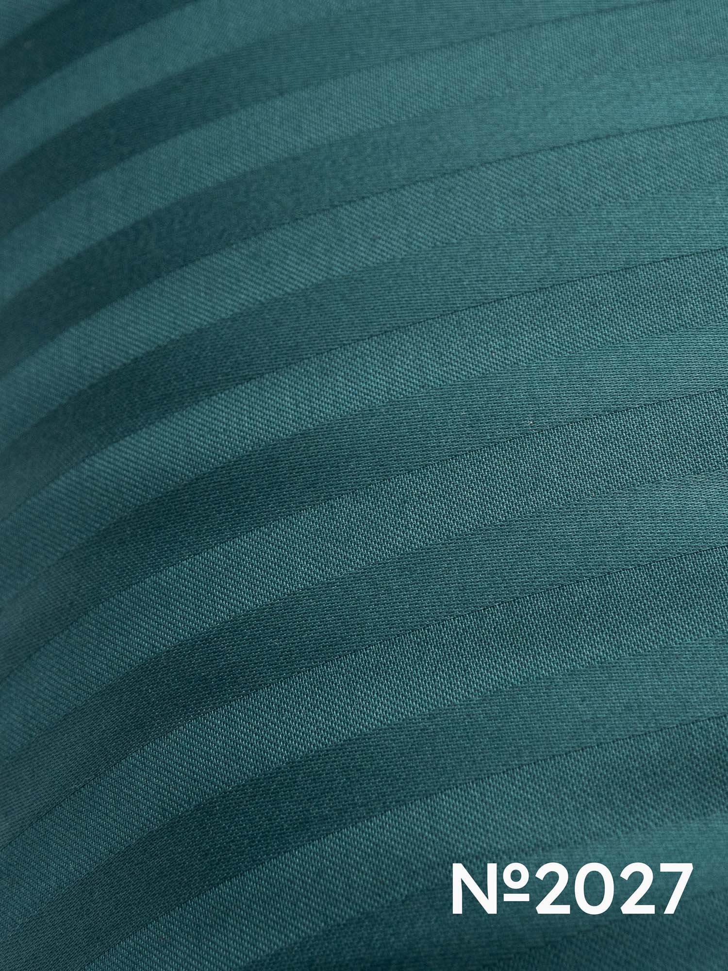 Сатин-страйп Смарагдовий №2027 - Зображення 2