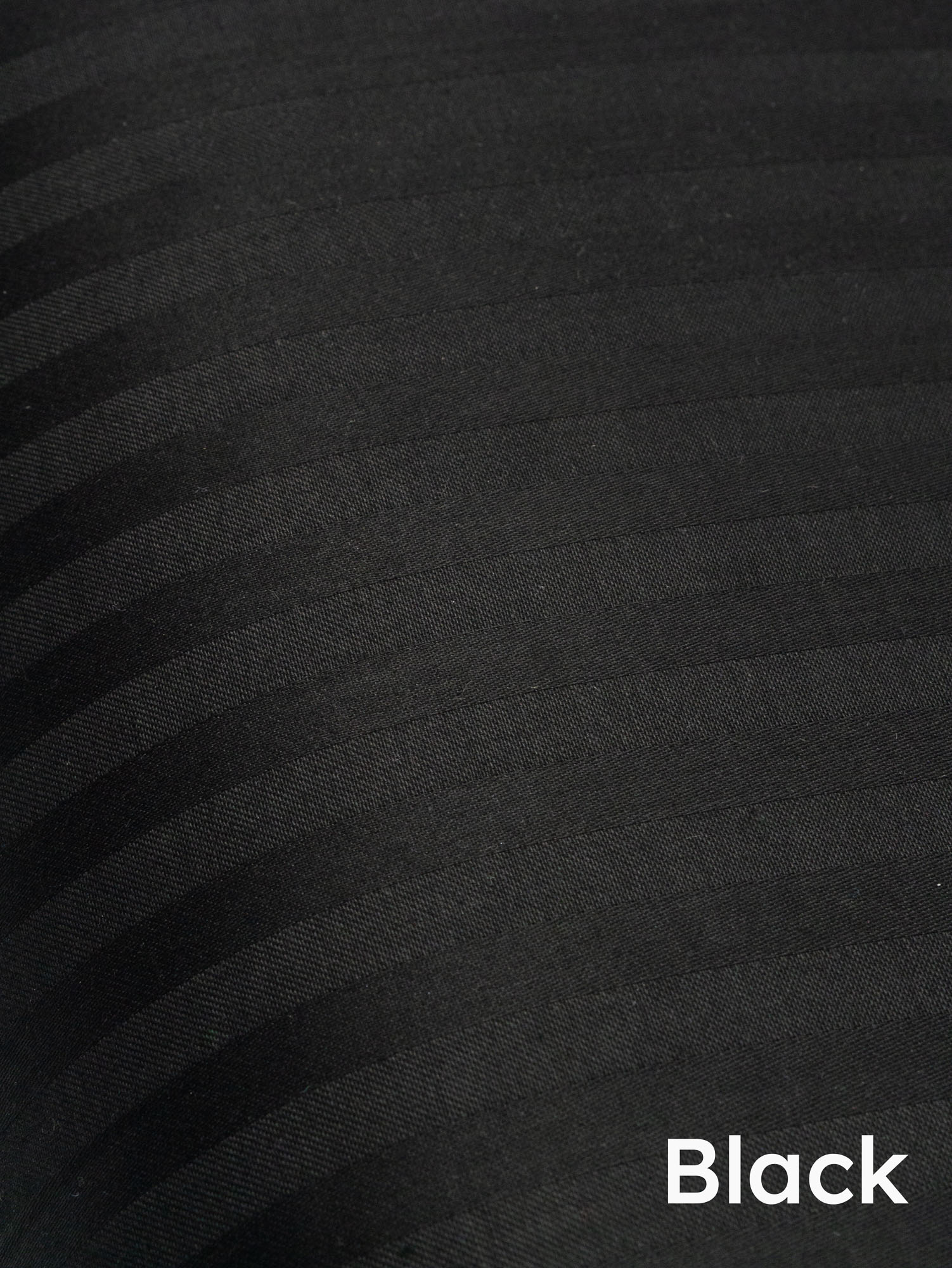 Сатин-страйп Чорний №2026 - Зображення 2