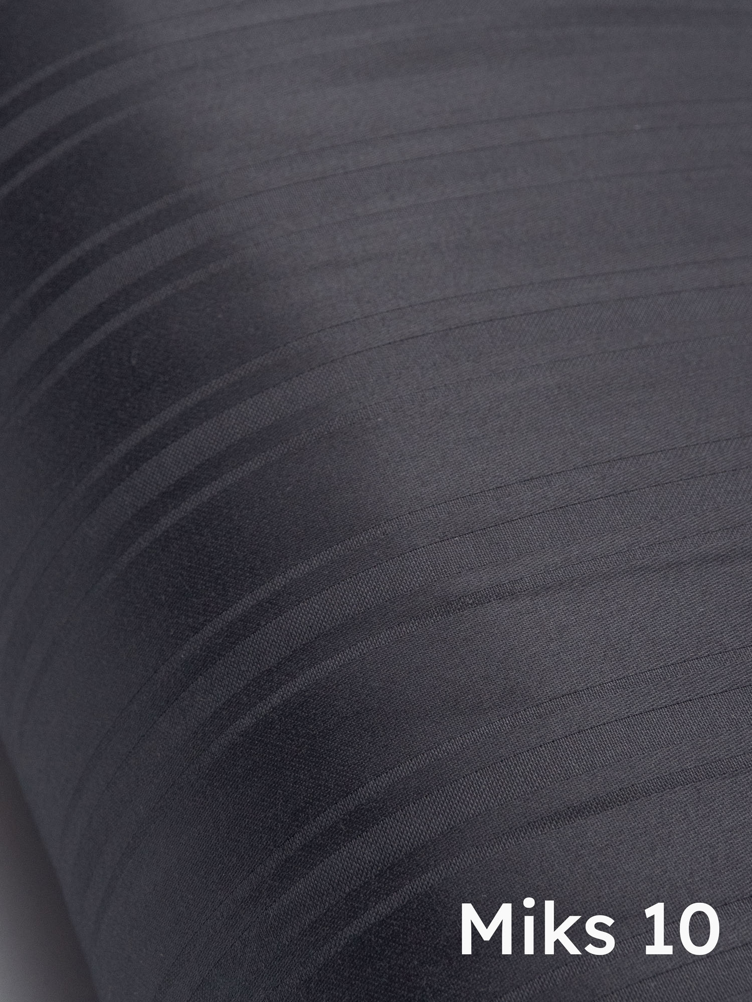 Сатин-страйп Чорно-графітовий №10 - Зображення 2